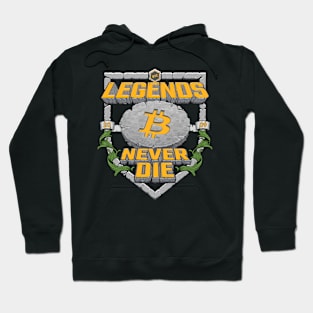 Bitcoin - Legends never die Hoodie